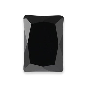 Radiant Black CZ Loose Gemstones